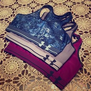 3 Under Armour Sports Bra Bundle